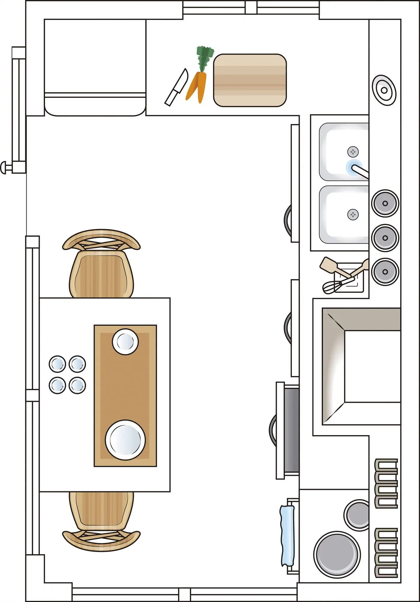 baño al lado de la cocina - Dónde ubicar un medio baño